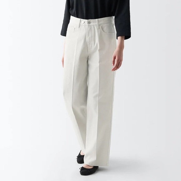 Muji Pants - Muji denim baggy pants - size 26